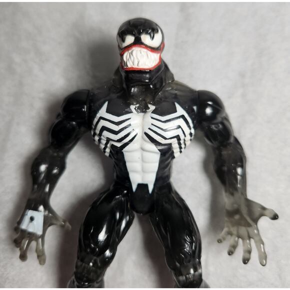 Toy Biz Vintage Marvel Translucent Venom 5.25" Action Figure 1995 Pre-owned - Picture 2 of 8